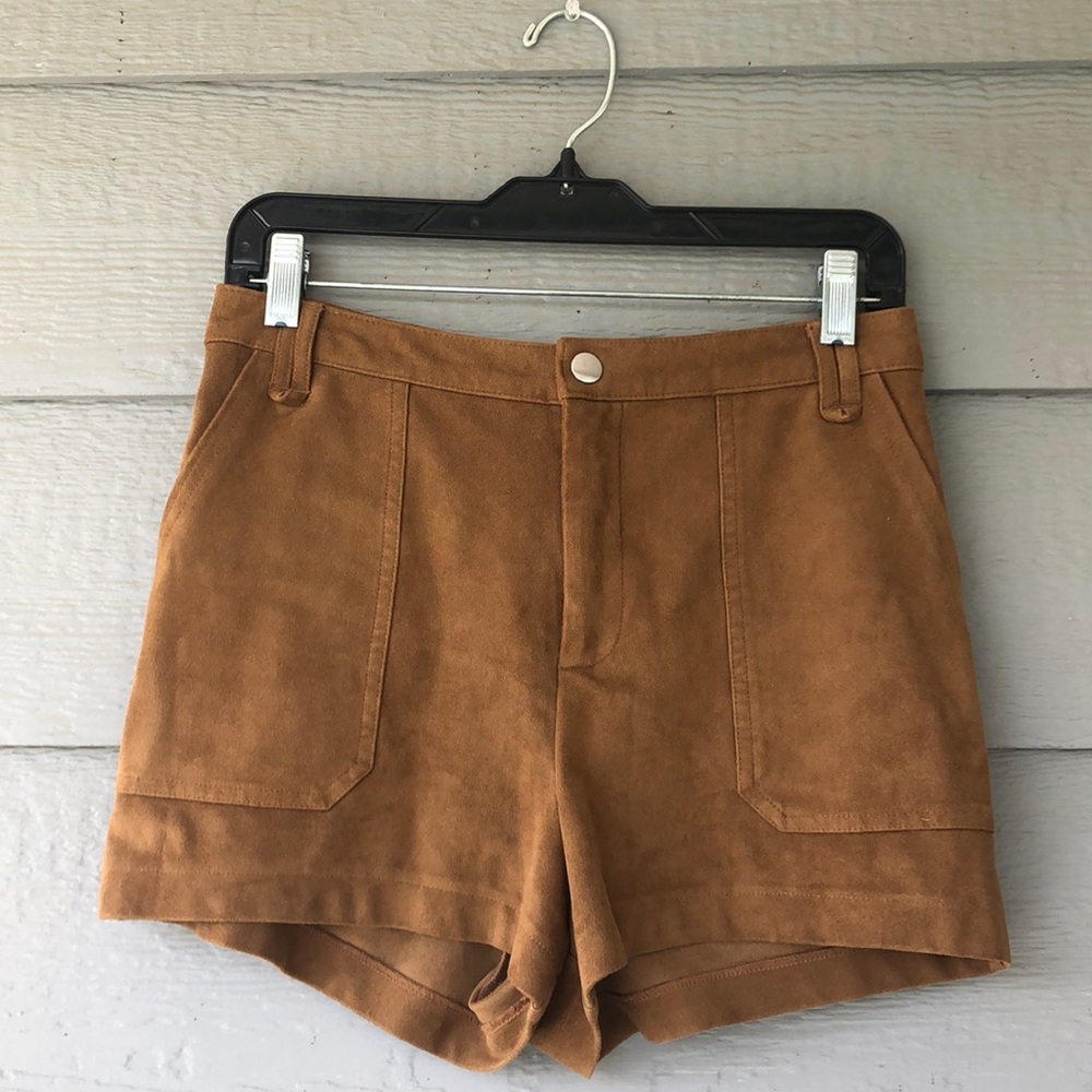 Abercrombie & Fitch High Waisted Faux Suede Short